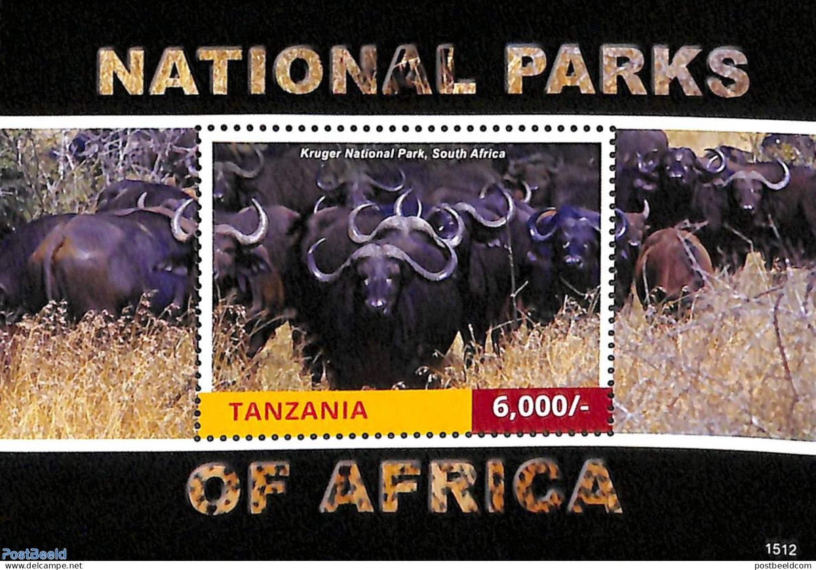 Tanzania 2015 National Parks Of Africa S/s, Mint NH, Nature - Animals (others & Mixed) - National Parks - Nature