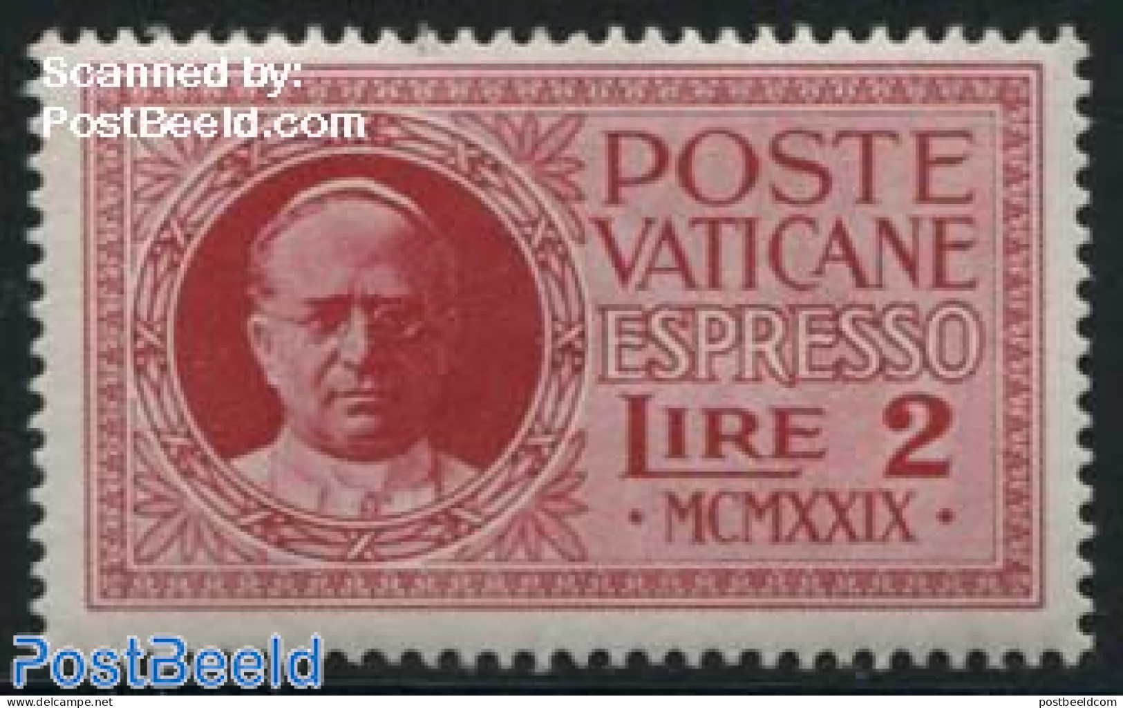 Vatican 1929 2L, Stamp Out Of Set, Mint NH - Ongebruikt