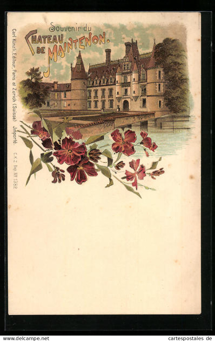 Lithographie Maintenon, Château De Maintenon  - Autres & Non Classés