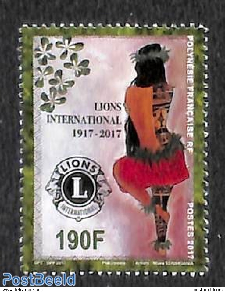 French Polynesia 2017 Lions Club Centenary 1v, Mint NH, Various - Lions Club - Ongebruikt