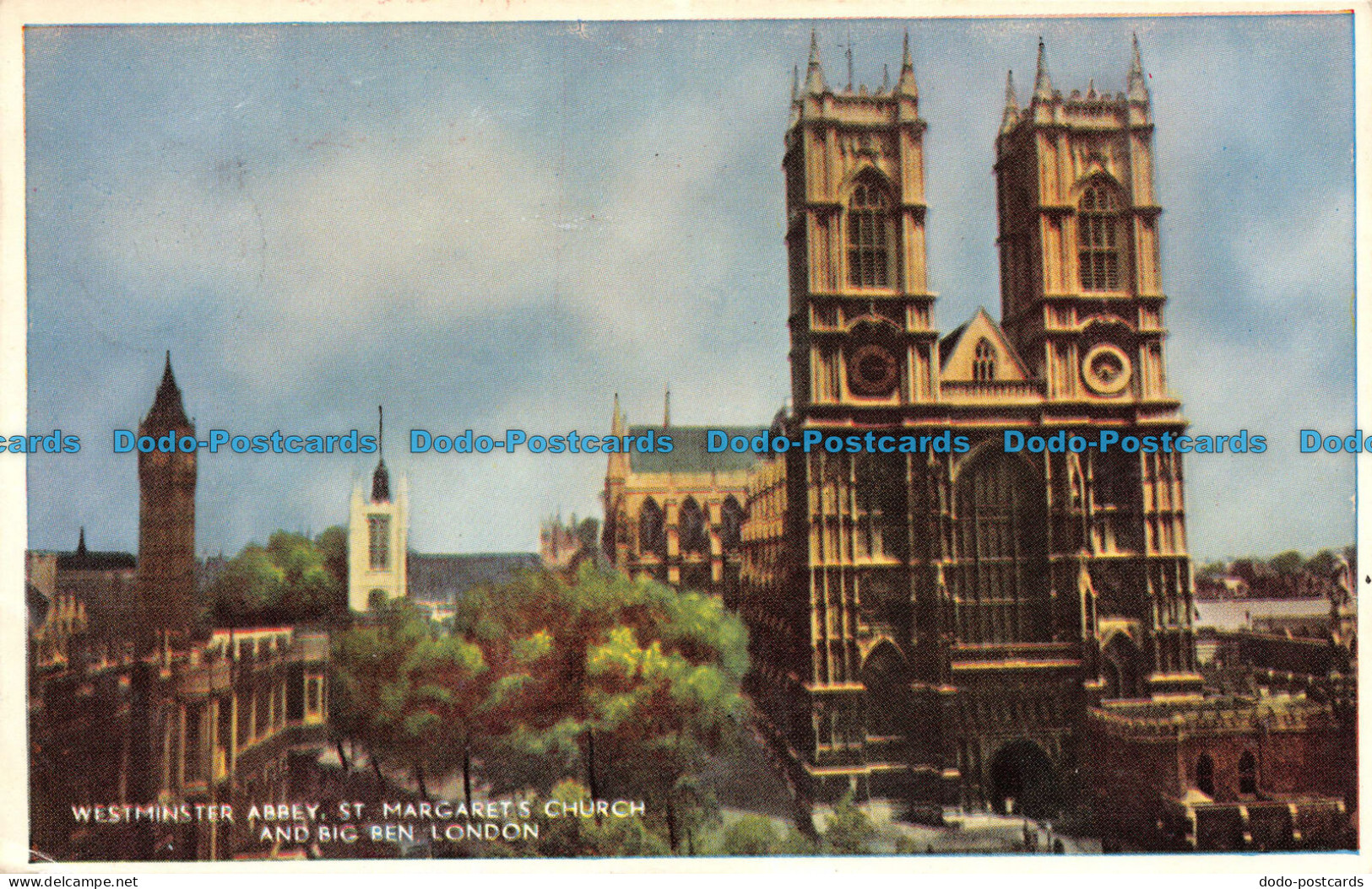 R113818 Westminster Abbey. St. Margarets Church And Big Ben. London. 1957 - Sonstige & Ohne Zuordnung