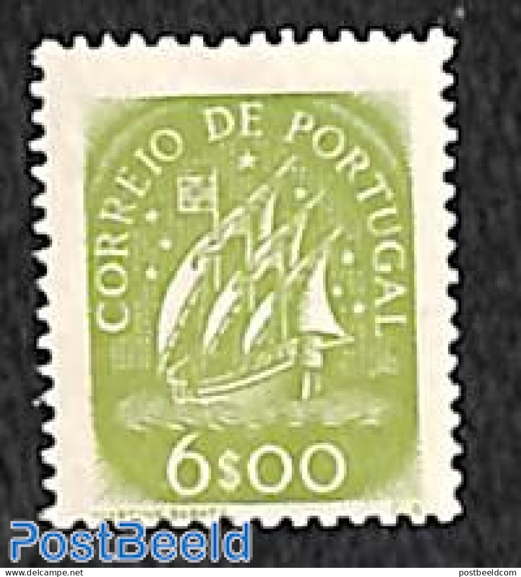 Portugal 1949 6.00E,  Stamp Out Of Set, Unused (hinged), Ships And Boats - Neufs