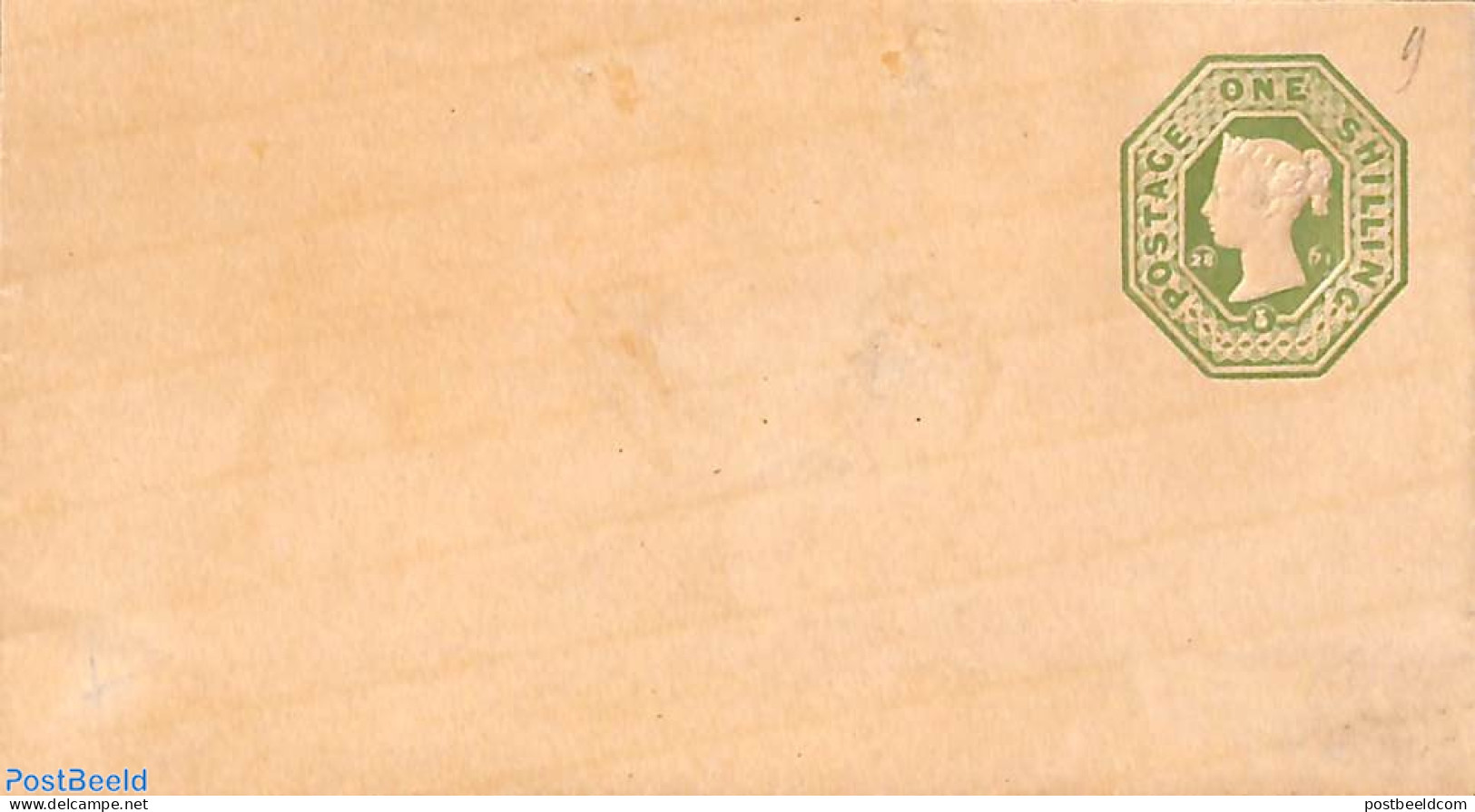 Great Britain 1890 Envelope 1 Shilling, Unused Postal Stationary - Otros & Sin Clasificación
