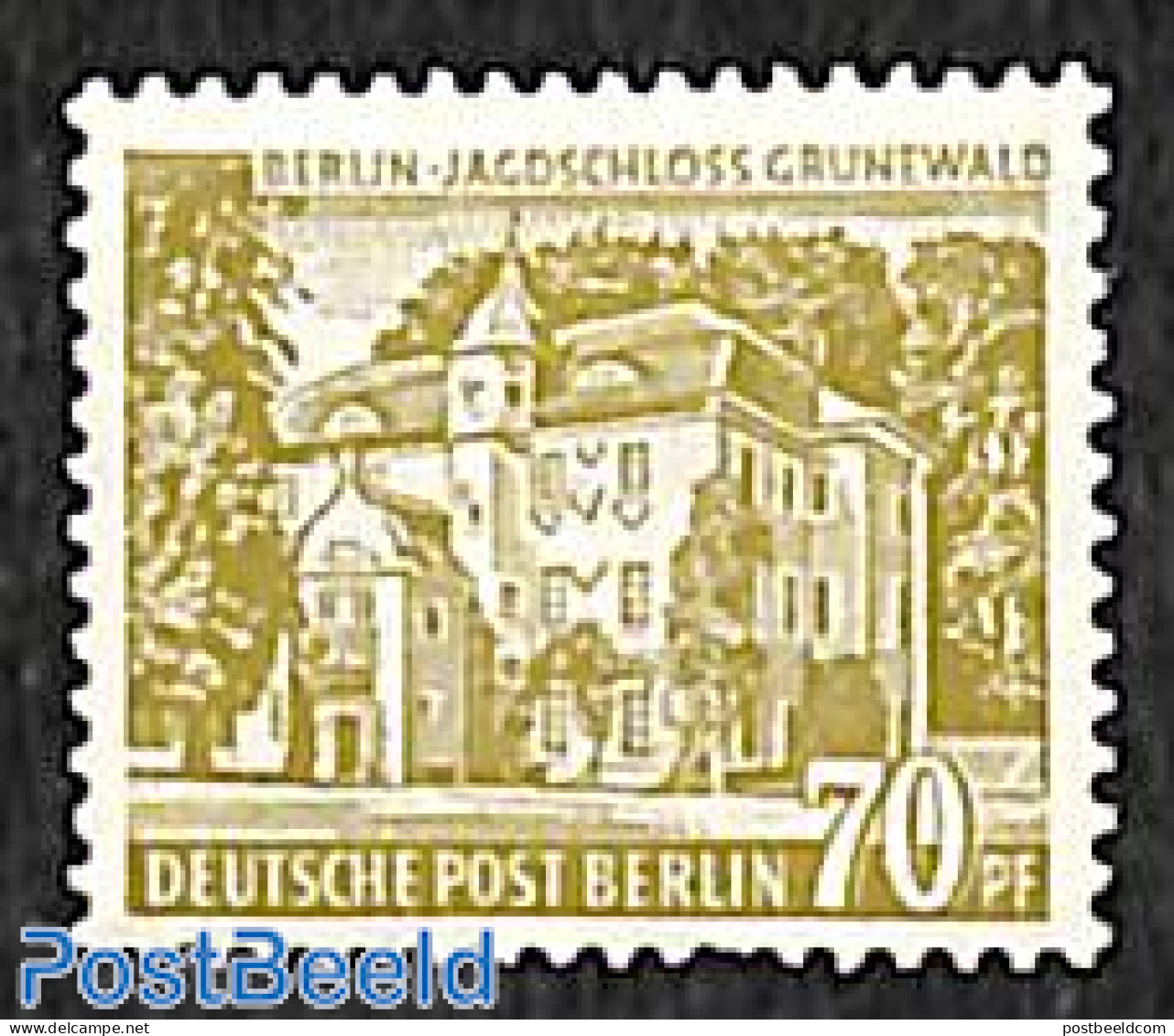 Germany, Berlin 1954 70pf, Stamp Out Of Set, Unused (hinged) - Neufs