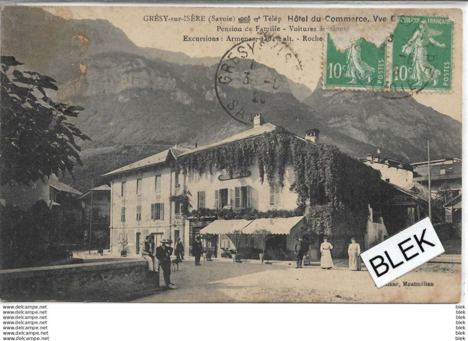 73 . Savoie : Grésy Sur Isere : Hotel Du Commerce . - Gresy Sur Isere