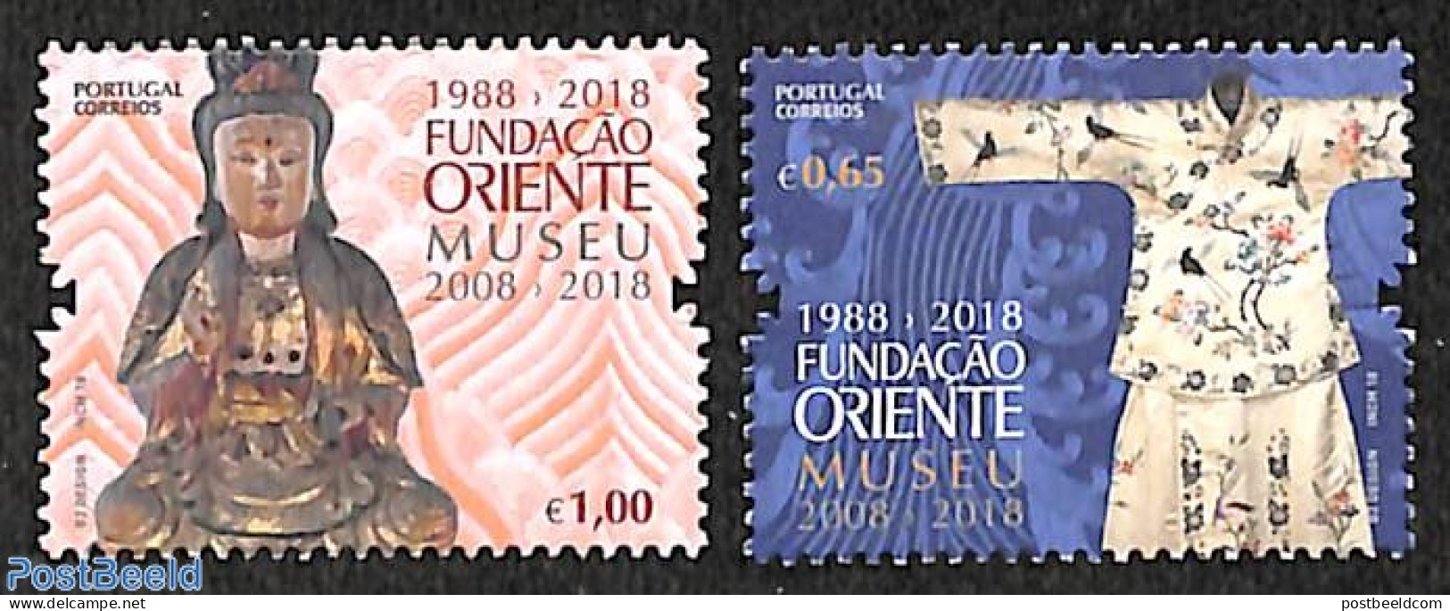 Portugal 2018 Oriental Museum 2v, Mint NH, Various - Textiles - Art - Museums - Neufs
