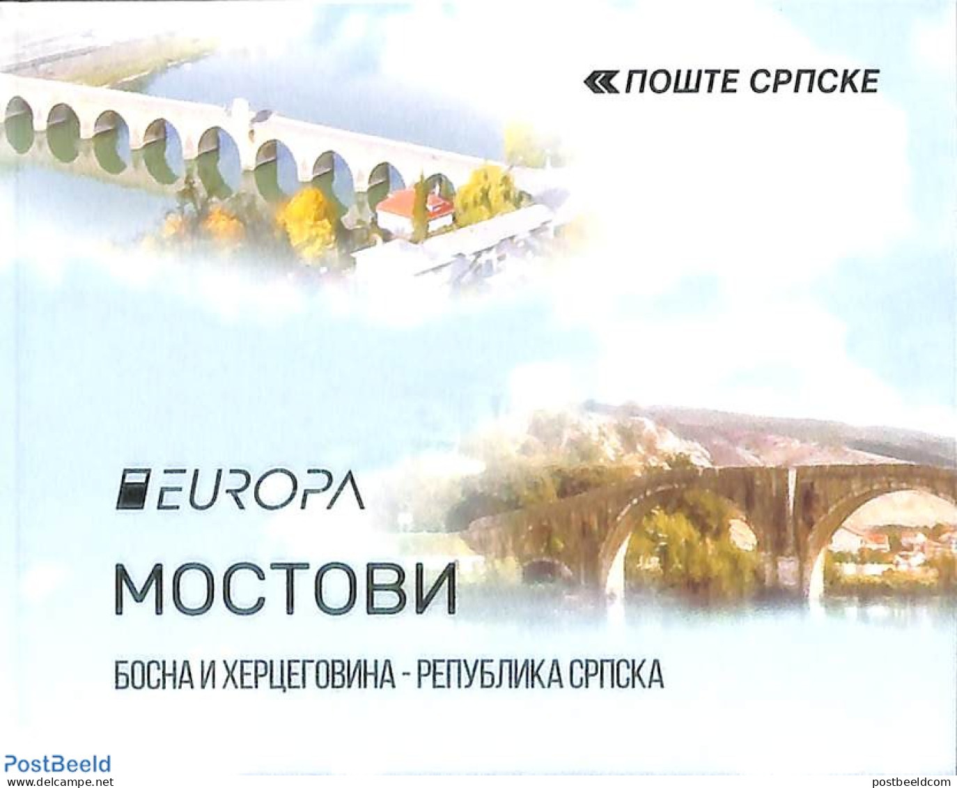 Bosnia Herzegovina - Serbian Adm. 2018 Europa, Bridges Booklet, Mint NH, History - Europa (cept) - Stamp Booklets - Ar.. - Non Classés