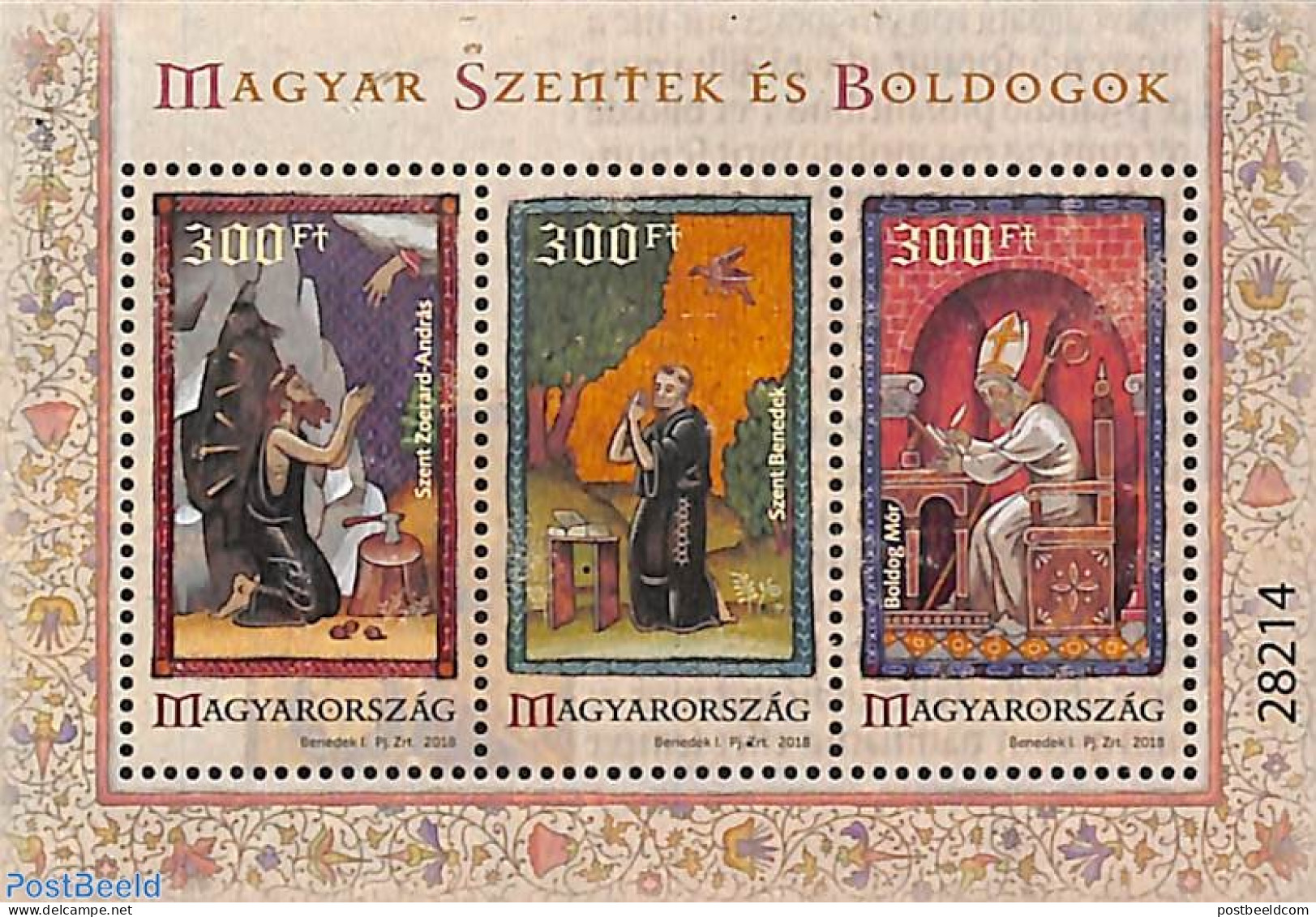 Hungary 2018 Holy People 3v M/s, Mint NH, Religion - Religion - Nuevos