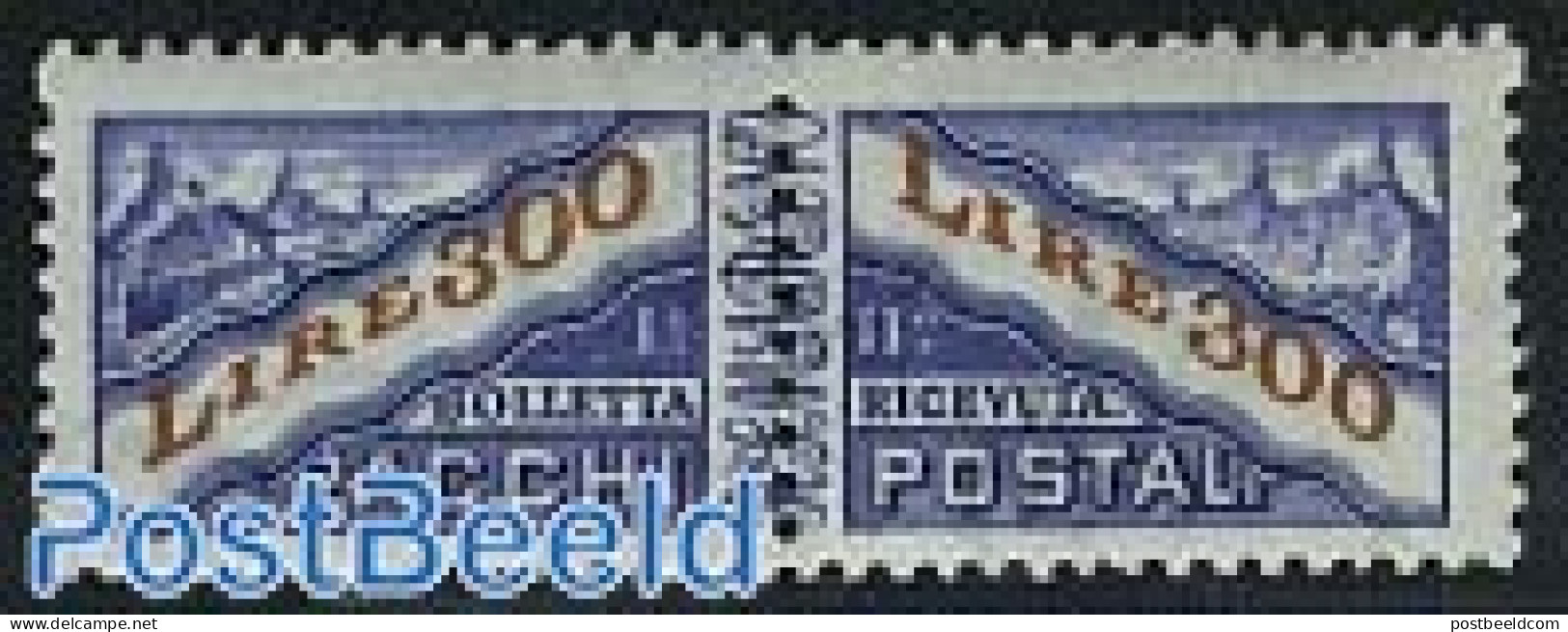 San Marino 1953 Parcel Post 1v [:], WM Impeller, Unused (hinged) - Unused Stamps