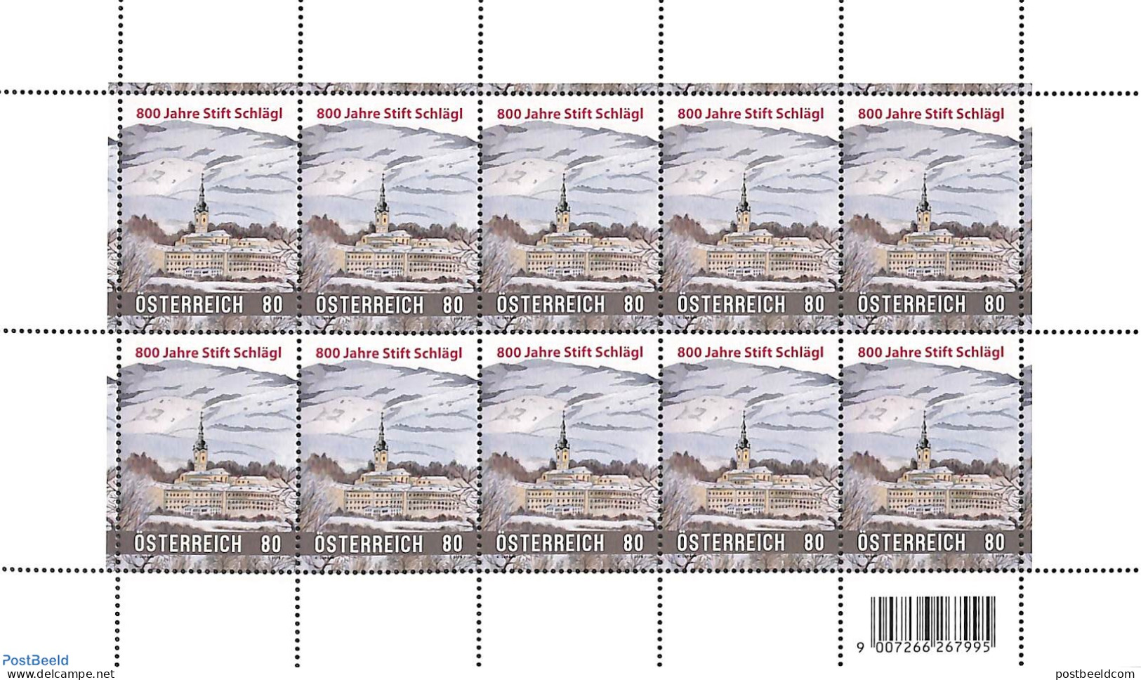 Austria 2018 Stift Schlägl M/s, Mint NH, Religion - Cloisters & Abbeys - Unused Stamps