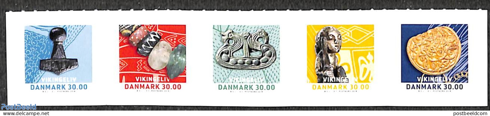 Denmark 2019 Magic Of Viking Age 5v S-a, Mint NH, History - Archaeology - Neufs