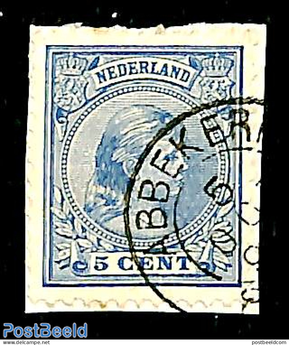 Netherlands, Kleinrond Cancellations 1896 Kleinrond ABBEKERK On NVPH No. 35, Used - Otros & Sin Clasificación