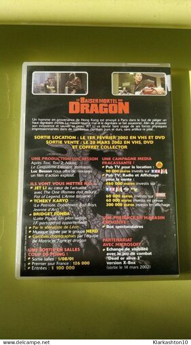 DVD - Le Baiser Mortel Du Dragon (Chris Nahon) - Sonstige & Ohne Zuordnung
