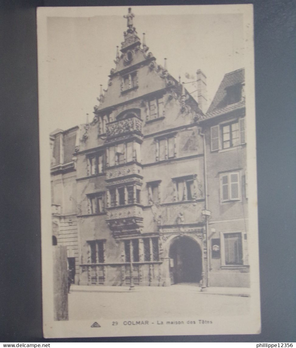 68196 . COLMAR . LA MAISON DES TETES . N° 29 . OBLITEREE 1936 . - Colmar