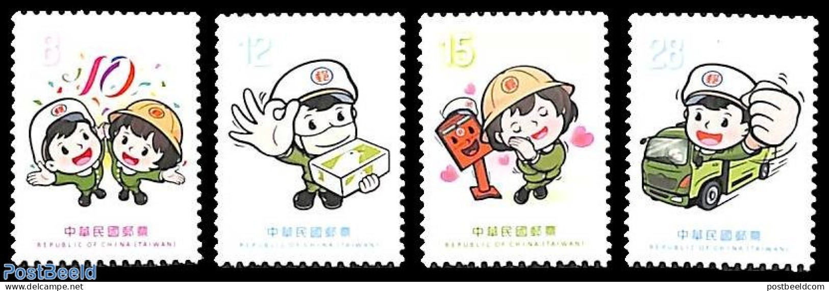 Taiwan 2024 Post 4v, Mint NH, Post - Poste