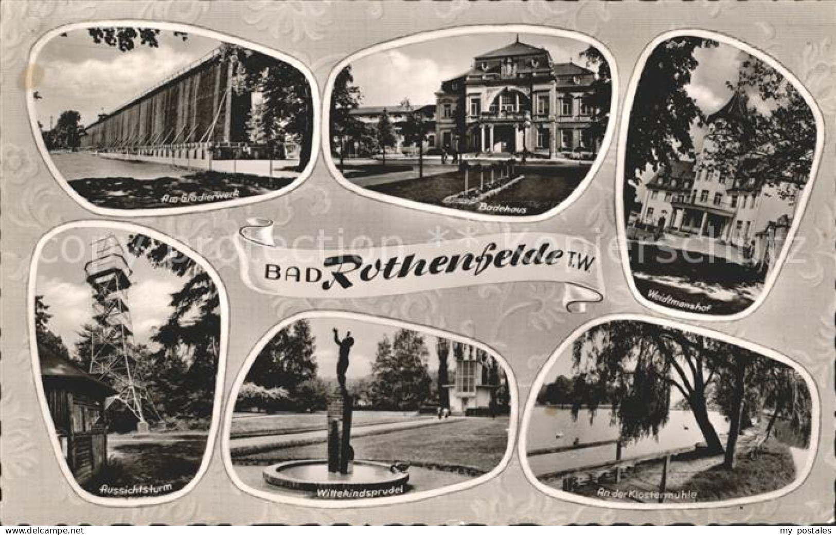 72177403 Bad Rothenfelde Weidmanshof Klostermuehle Wittekindsprudel Aussichtstur - Bad Rothenfelde