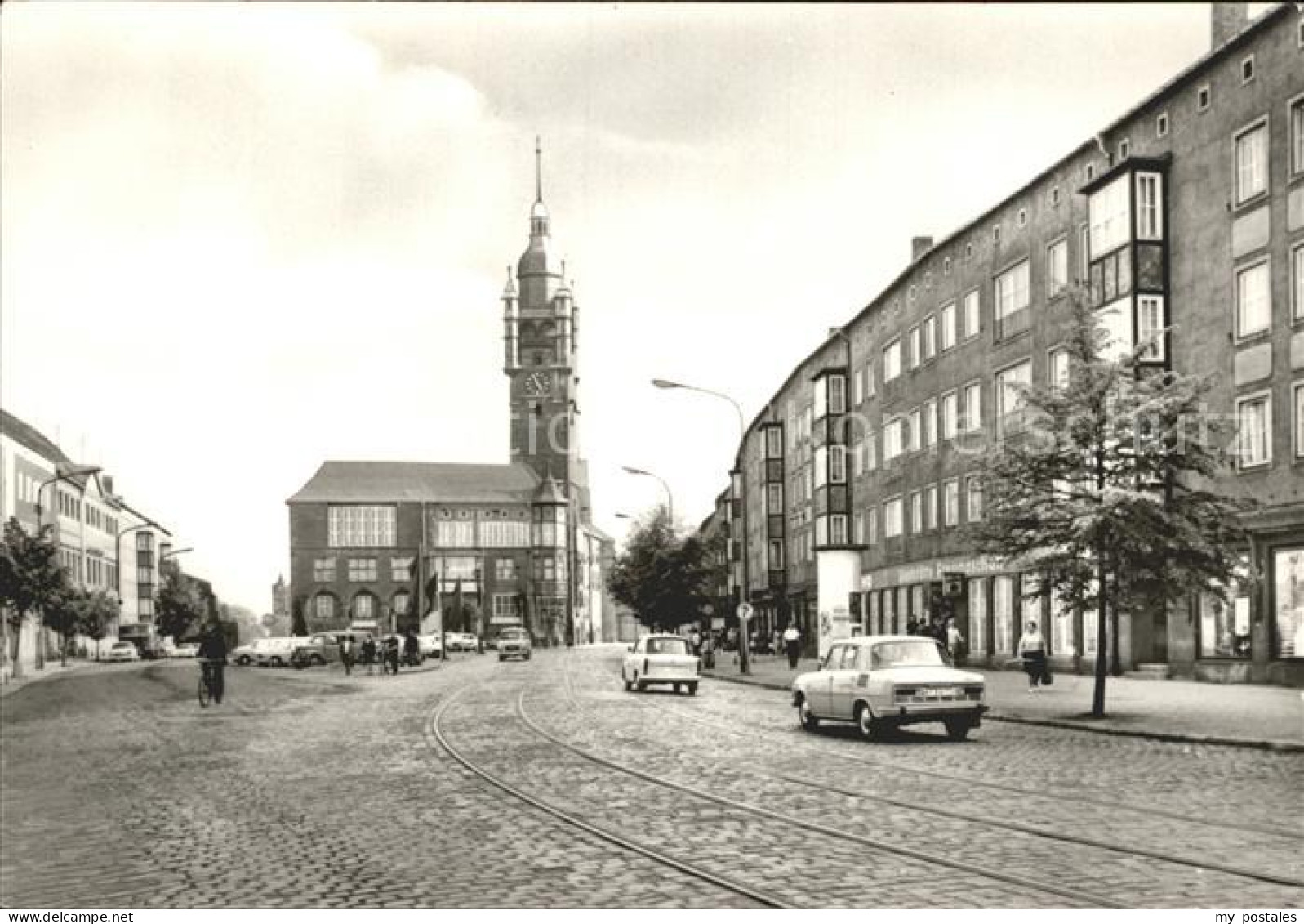 72177270 Dessau-Rosslau Strasse Der DSF Mit Rathaus Dessau-Rosslau - Dessau