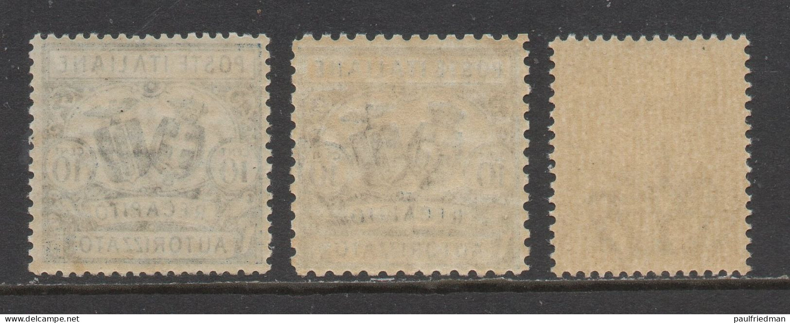 Regno 1928-30 - Recapito Autorizzato - Nuovi Gomma Integra - MNH** - Ottima Centratura - Mint/hinged