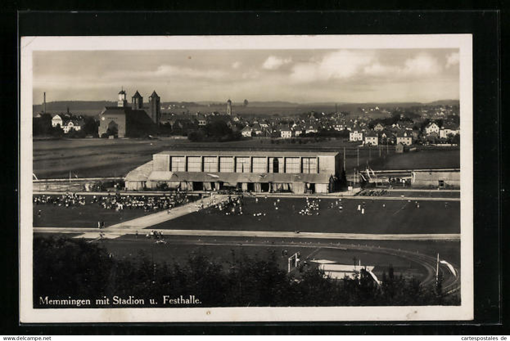 AK Memmingen, Teilansicht Mit Stadion Und Festhalle  - Memmingen