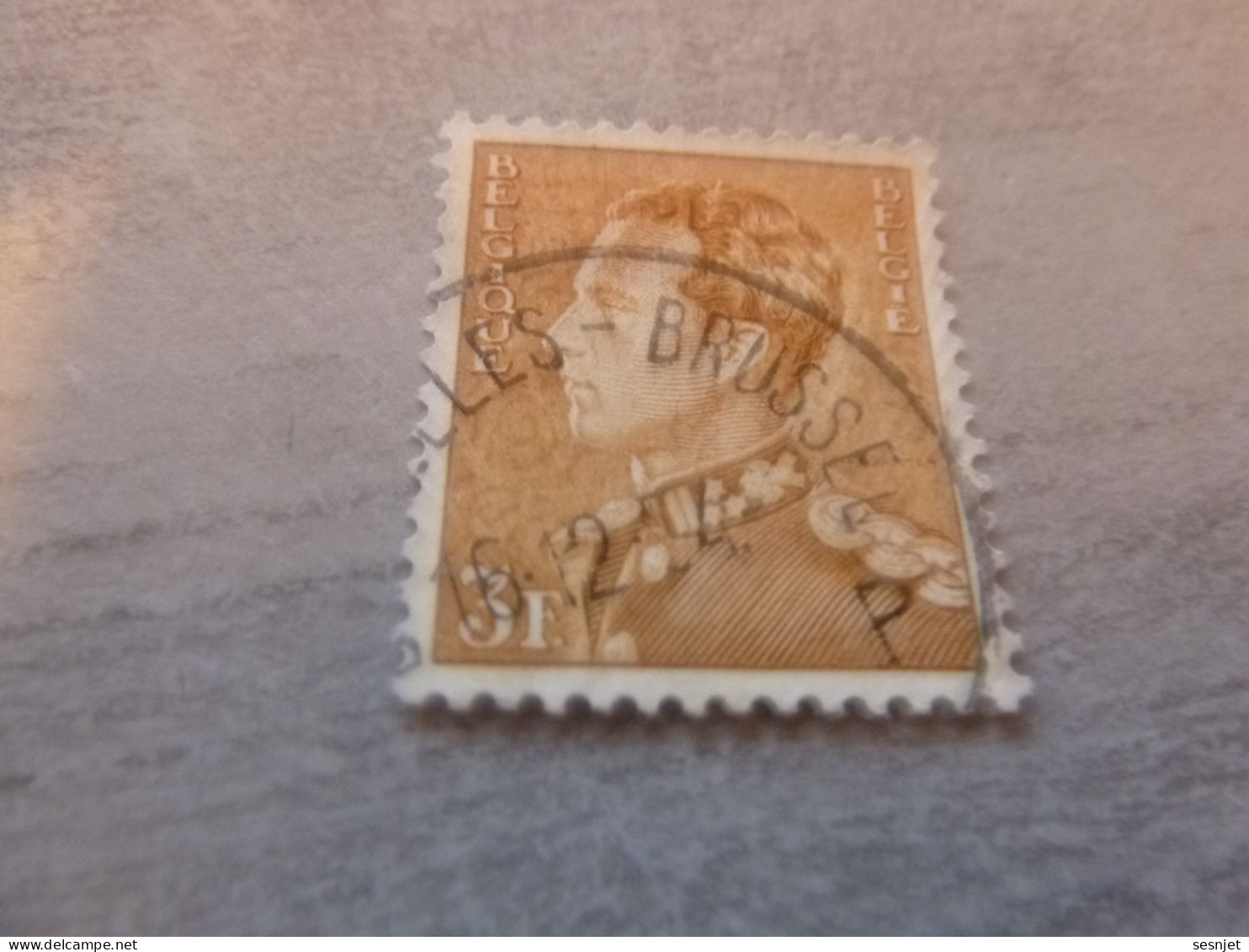 Belgique - Roi Léopold - 3f. - Orange - Oblitéré - Année 1951 - - Used Stamps