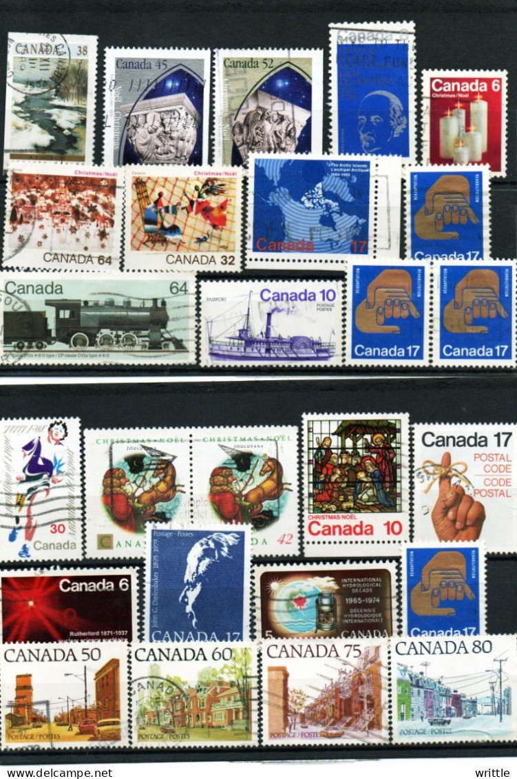 Canada Lot 2 Lot De 143 Timbres Avec Doubles - Collections