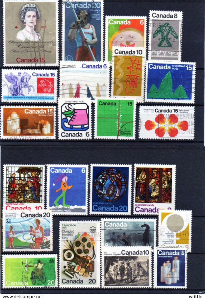 Canada Lot 2 Lot De 143 Timbres Avec Doubles - Collections