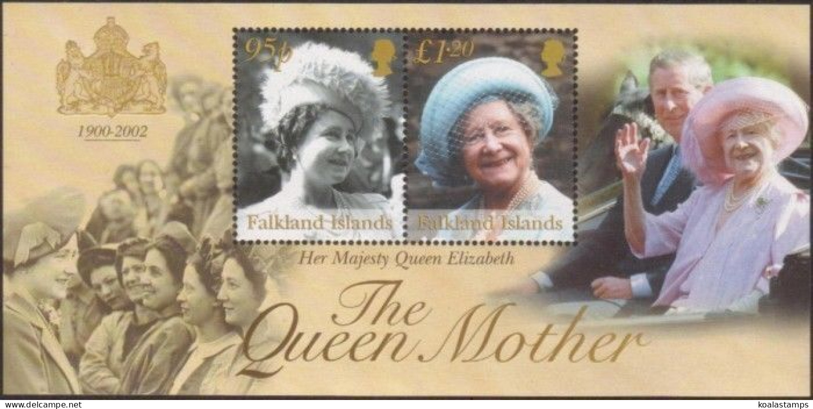 Falkland Islands 2002 SG936 The Queen Mother MS MNH - Falkland