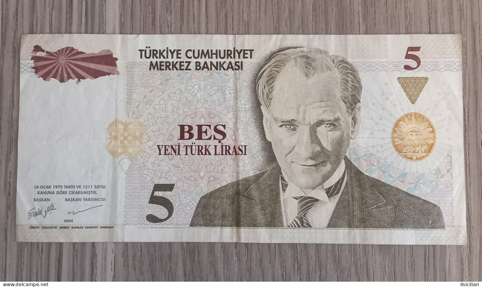 Billet 5 Lirasi Lira 2005 Turquie - Turkije