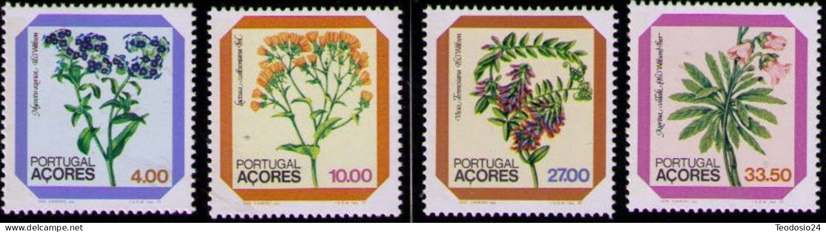 PORTUGAL AÇORES 1982 - FLORES - YVERT Nº 338/341** - Açores