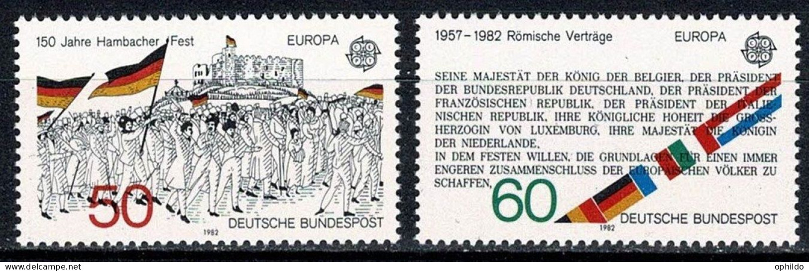 RFA  962/963  * *  TB     Europa      Cote 3.85 Euro    - Ongebruikt