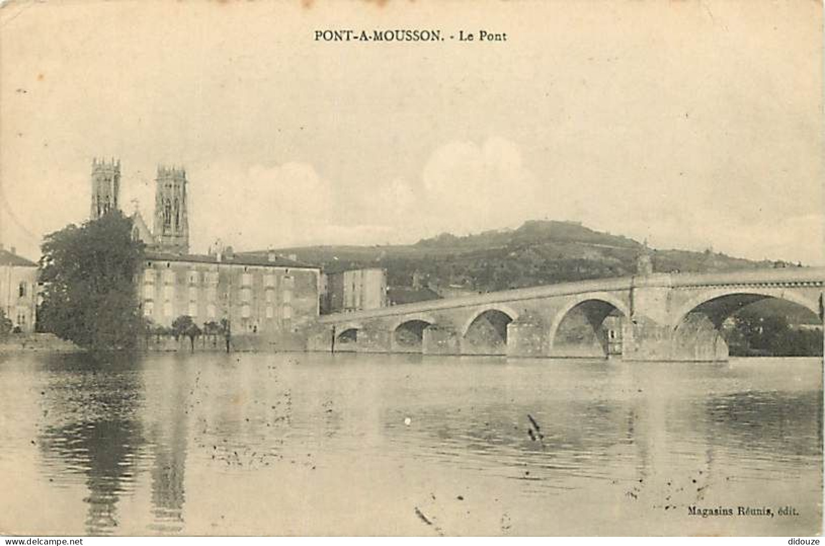 54 - Pont à Mousson - Le Pont - Correspondance - Oblitération Ronde De 1914 - CPA - Voir Scans Recto-Verso - Pont A Mousson