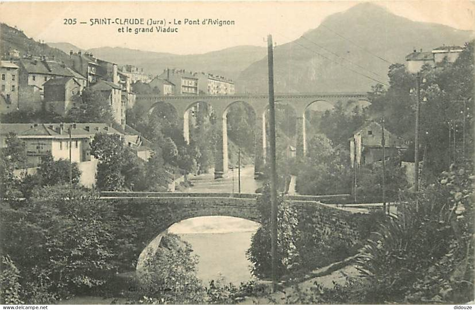 39 - Saint Claude - Le Pont D'Avignon - Le Grand Viaduc - CPA - Voir Scans Recto-Verso - Saint Claude