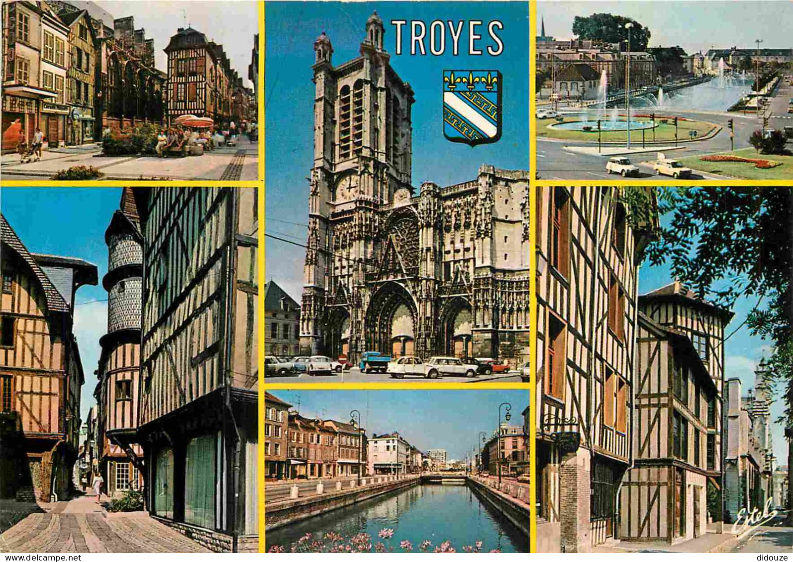 10 - Troyes - Multivues - Blasons - Automobiles - CPM - Voir Scans Recto-Verso - Troyes