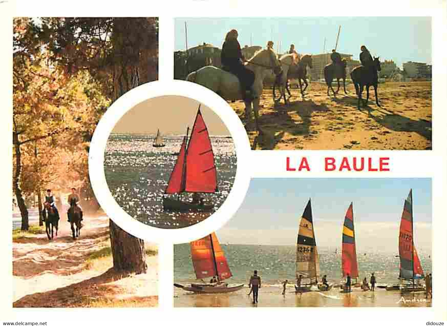 44 - La Baule - Multivues - Voile - Chevaux - CPM - Voir Scans Recto-Verso - La Baule-Escoublac