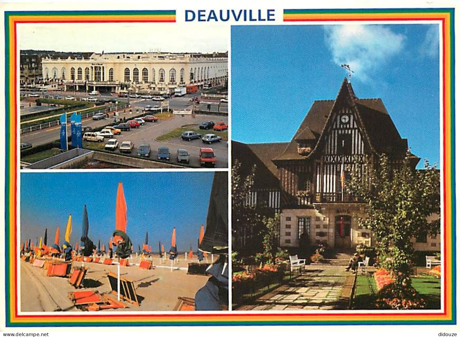 14 - Deauville - Multivues - Automobiles - Plage - Flamme Postale De Blonville Sur Mer - CPM - Voir Scans Recto-Verso - Deauville