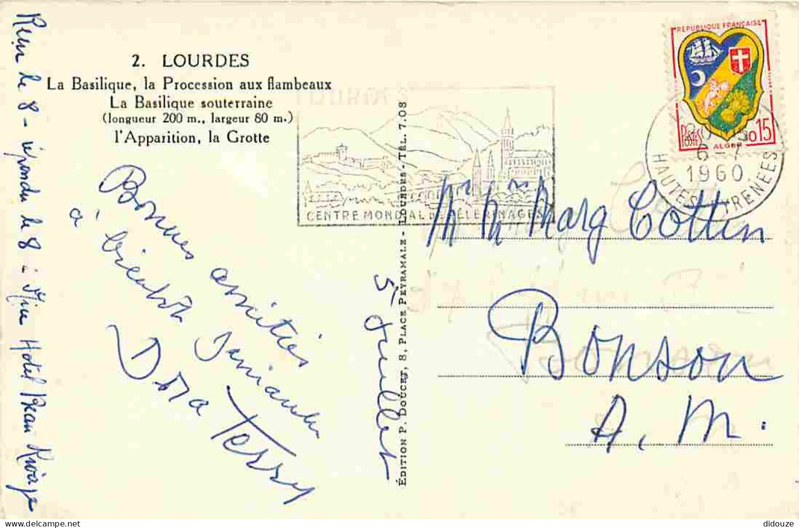 65 - Lourdes - Ville Connue Pour Son Pèlerinage Chrétien - CPA - Voir Scans Recto-Verso - Lourdes