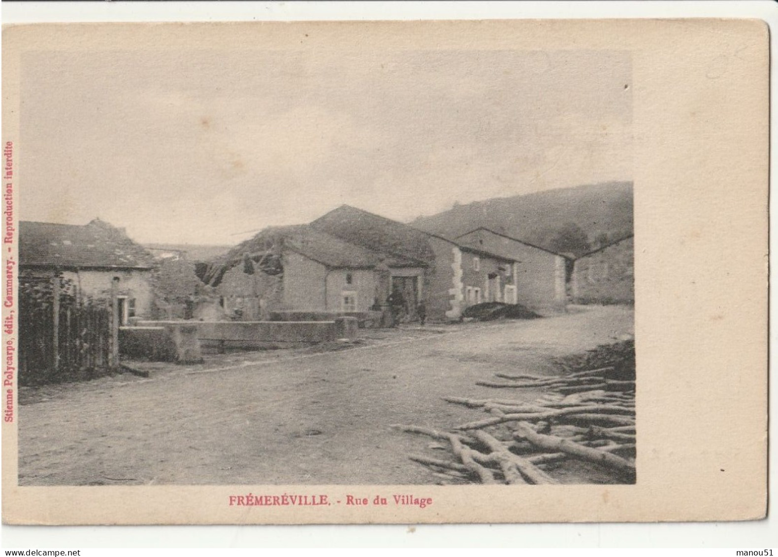 FREMEREVILLE  Rue Du Village - Sonstige & Ohne Zuordnung