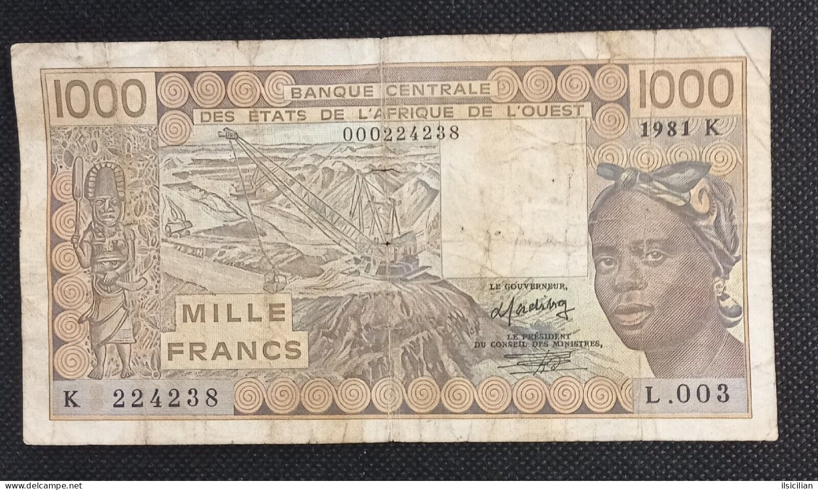 Billet 1000 Francs 1981 Afrique De L'ouest Sénégal - Sénégal