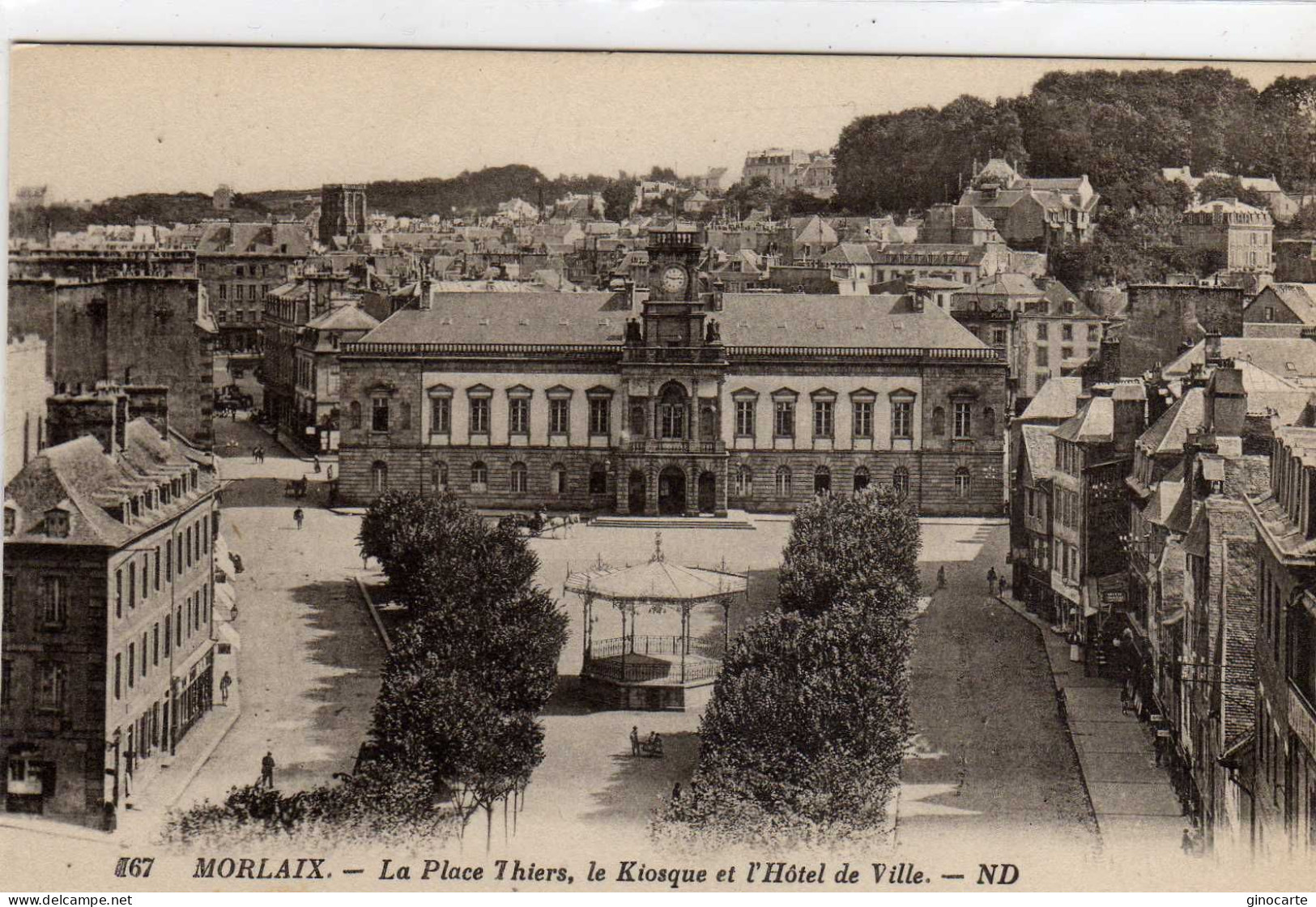 Morlaix La Place Thiers Le Kiosque - Morlaix