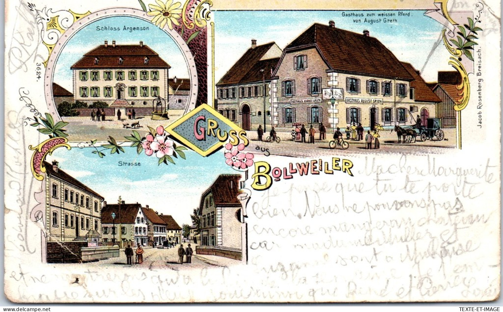 68 BOLLWEILER  Carte Postale Ancienne [65969] - Autres & Non Classés