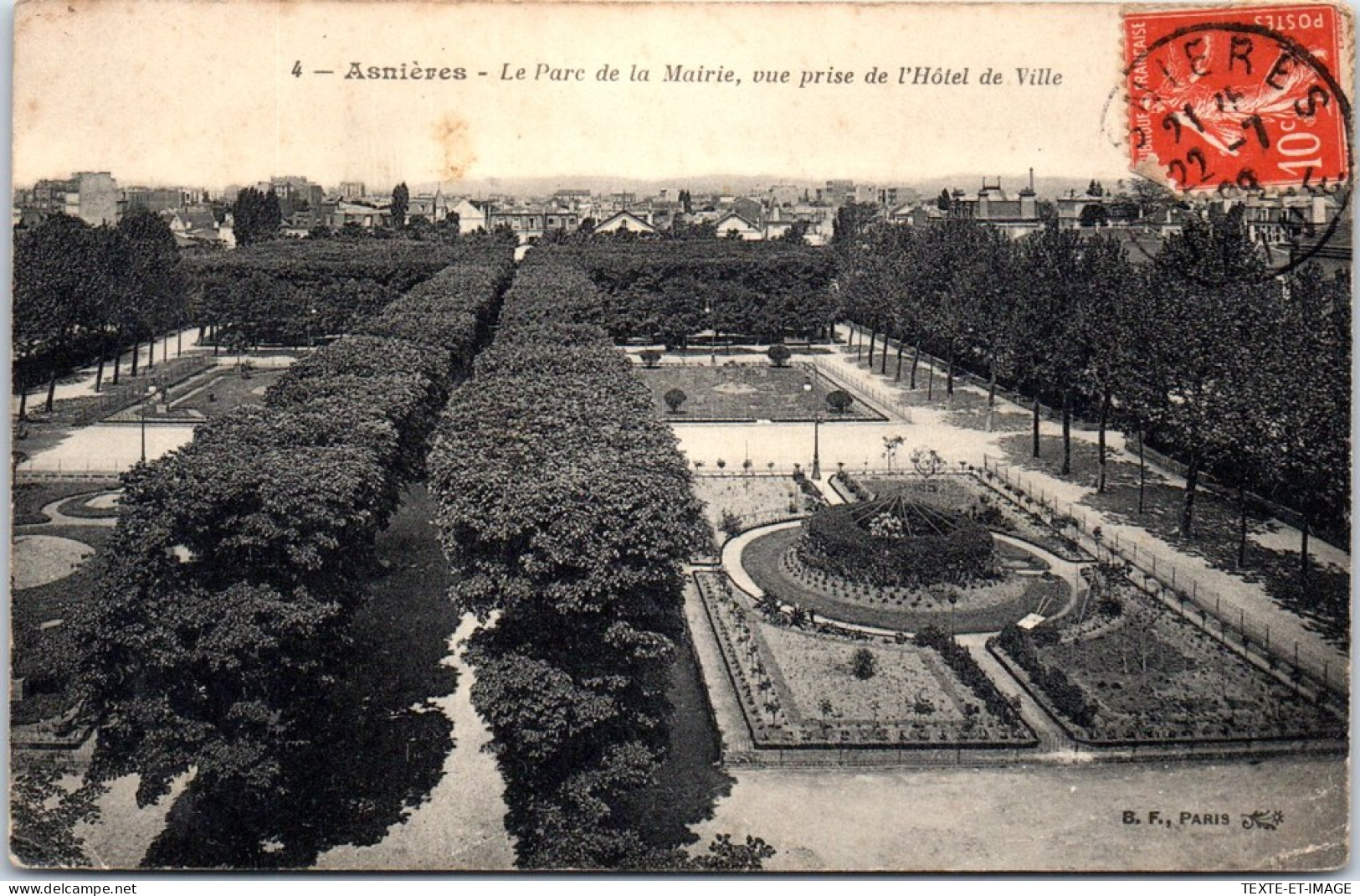 92 ASNIERES SUR SEINE Carte Postale Ancienne [66431] - Sonstige & Ohne Zuordnung