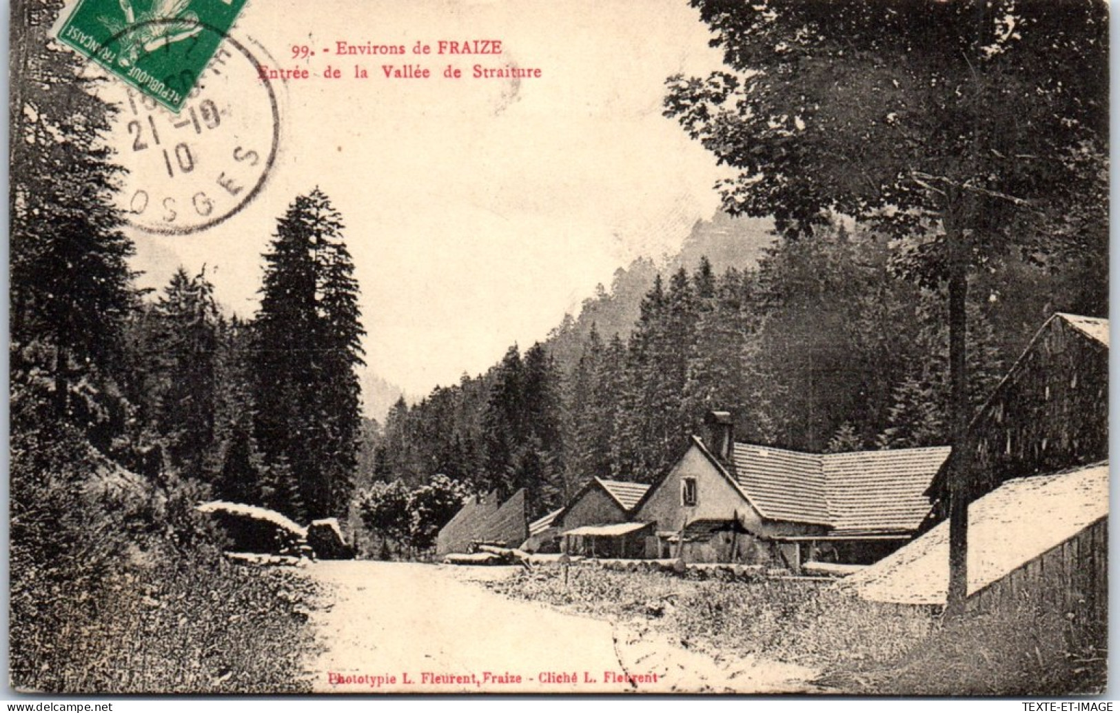 88 GORGE DE STRAITURE  Carte Postale Ancienne [68234] - Autres & Non Classés