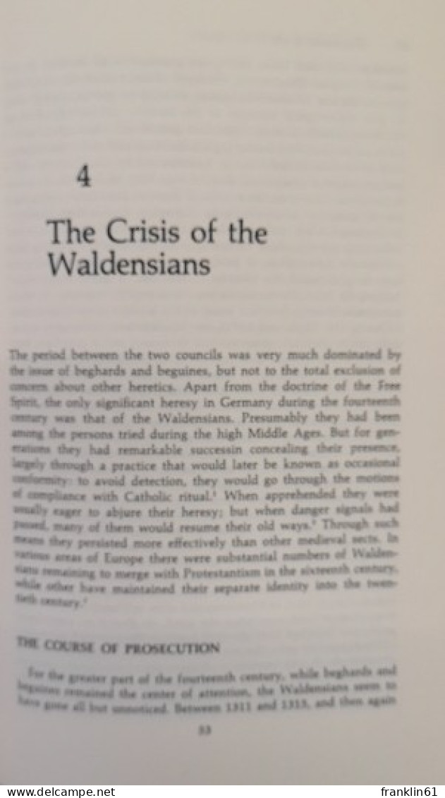 Repression Of Heresy In Medieval Germany. - Autres & Non Classés