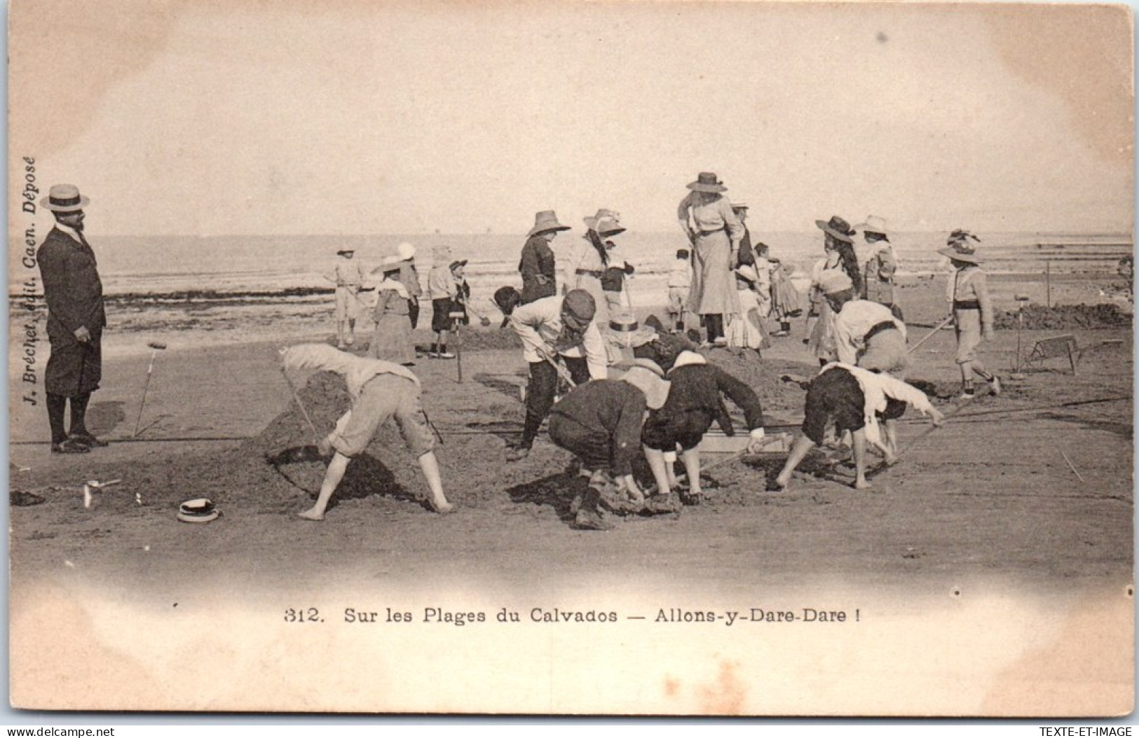 14 PLAGE DU CALVADOS  - Carte Postale Ancienne [69606] - Sonstige & Ohne Zuordnung