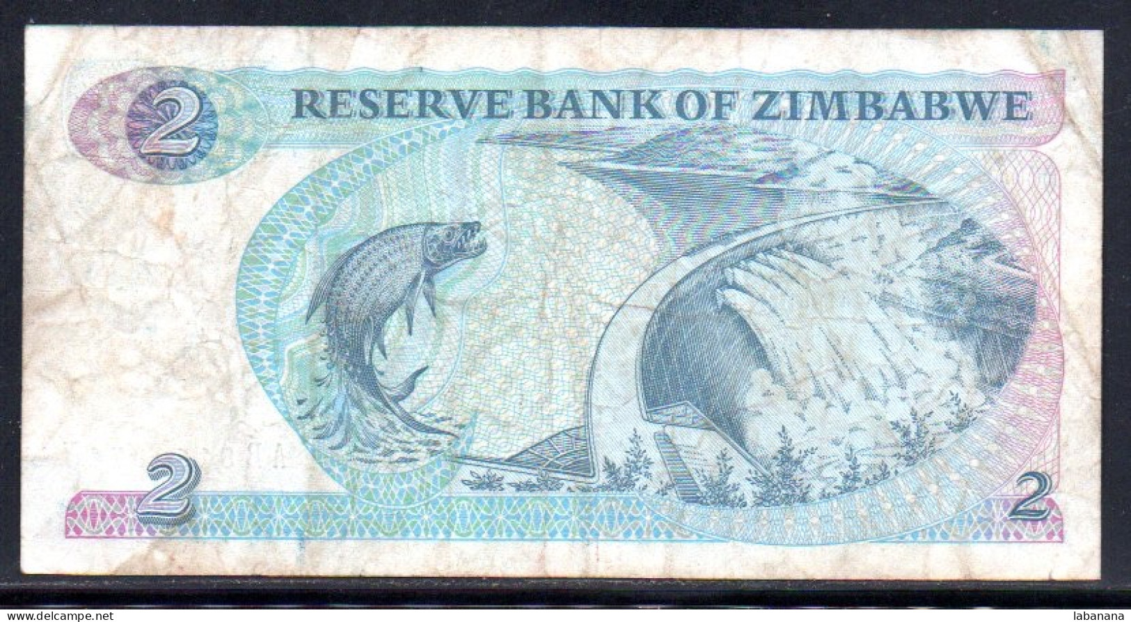 659-Zimbabwe 2$ 1994 AB816V Fil.B - Zimbabwe