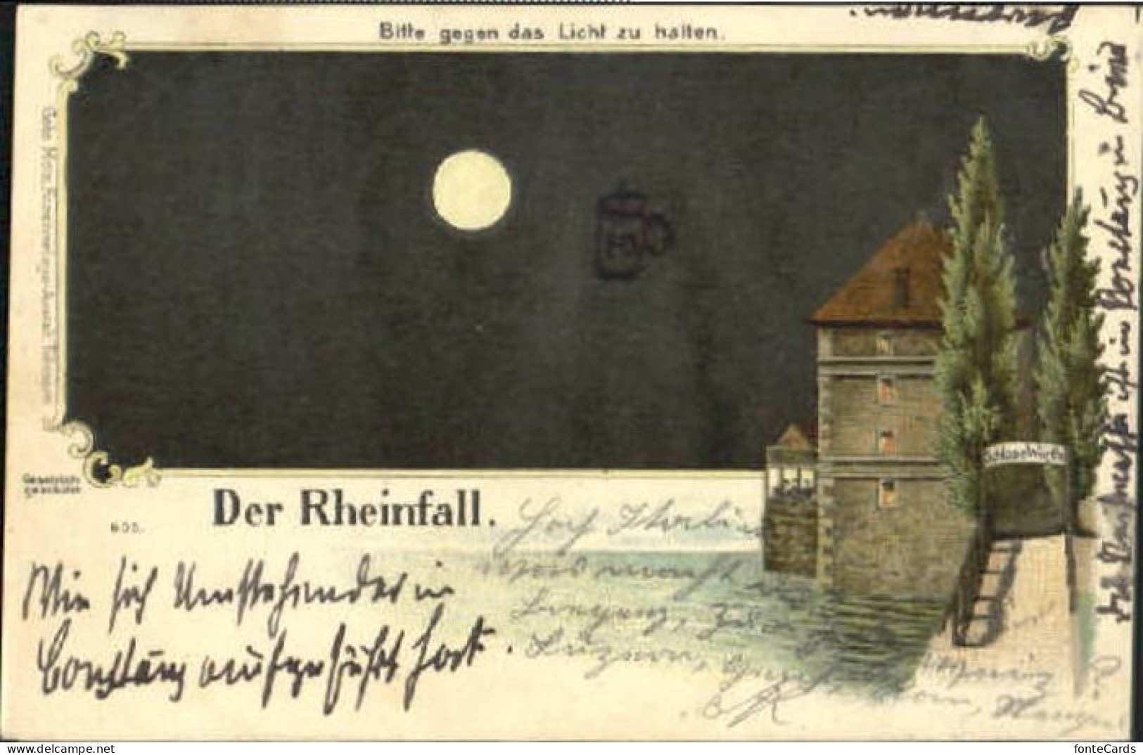 10580067 Schaffhausen SH Rheinfall  X 1898 Schaffhausen - Otros & Sin Clasificación