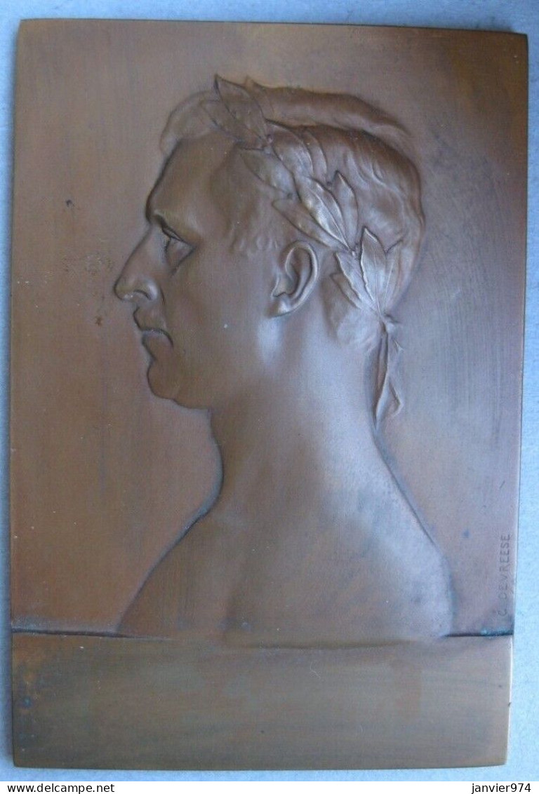 Médaille En Bronze Banquet Des Bourgmestres 1930, Albert I Roi Des Belges, Par DEVREESE - Autres & Non Classés