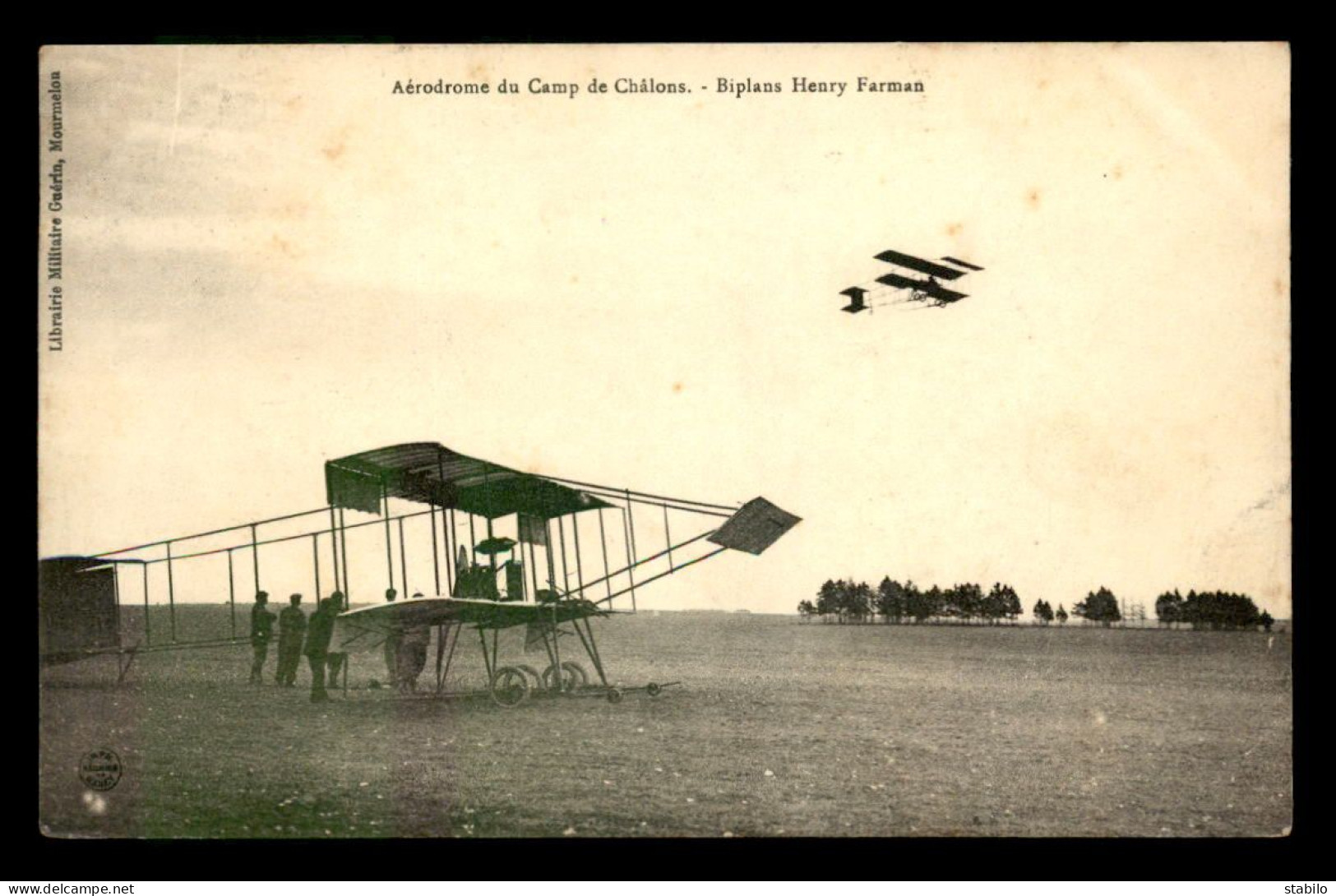 AVIATION - CAMP DE CHALONS - BIPLAN HENRI FARMAN - ....-1914: Precursors