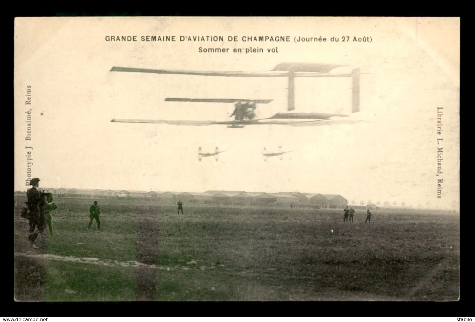 AVIATION - GRANDE SEMAINE D'AVIATION DE CHAMPAGNE - JOURNEE DU 27 AOUT - SOMMER EN PLEIN VOL - ....-1914: Précurseurs