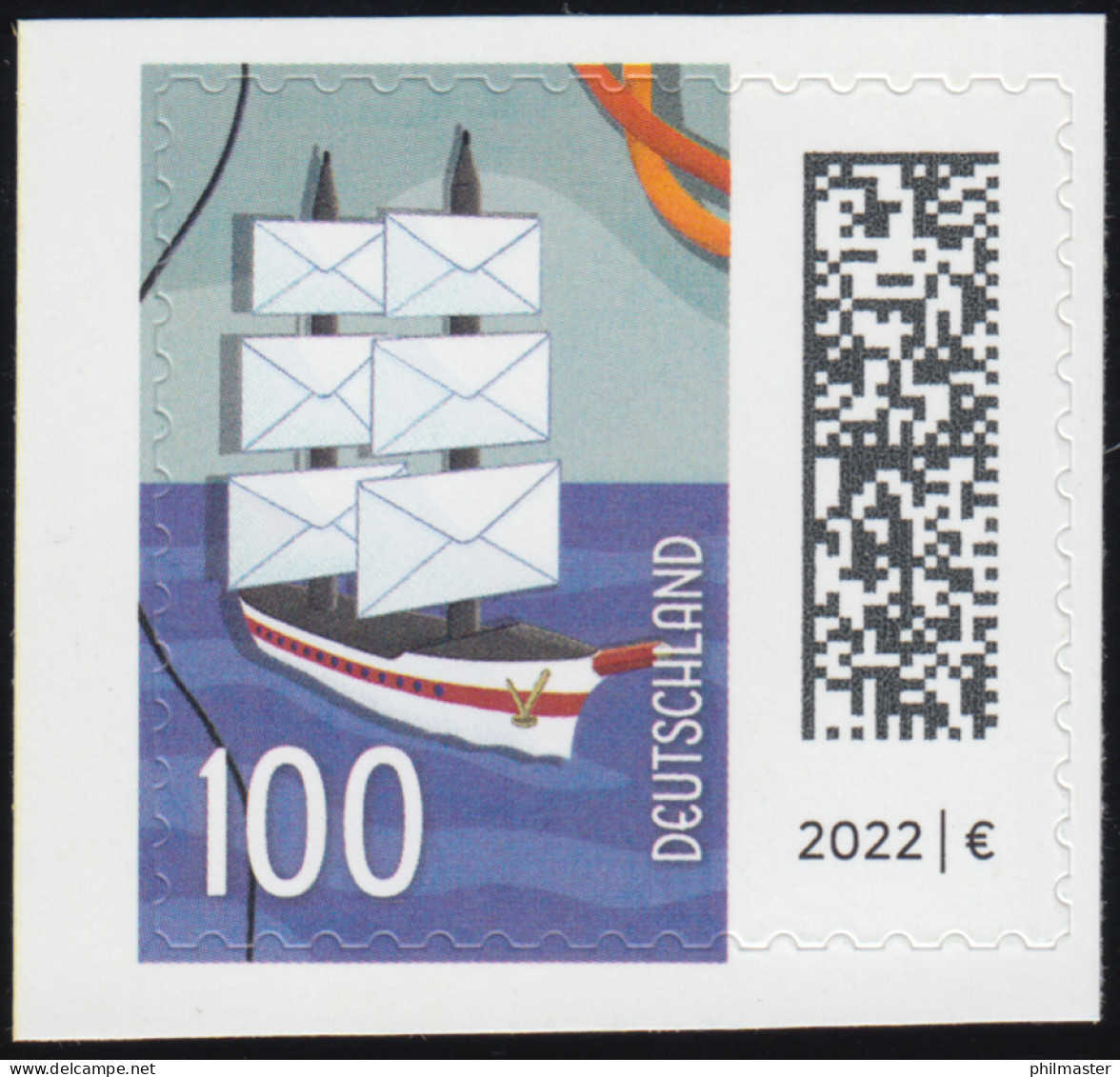 3653II Welt Der Briefe: Briefsegler 100 Cent, Selbstklebend Aus FB 115aIII, ** - Unused Stamps